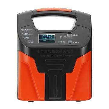 12V/24V 2-200ah Intelligent Pulse Repair Battery Charger Lead-acid For Motorcycle Car