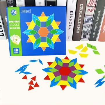 130 pcs Wooden Puzzle Building Blocks Toys Baby Early Learning Education Puzzle Toys Multifunction C