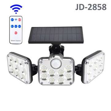138LED Solar Street Wall Light 3 Motion Sensor Lamp Outdoor Garden Waterproof Re... (MODEL: JD-2858)