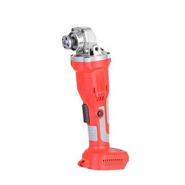 18V 800W Lithium Battery Brushless Angle Grinder 100MM 11000RPM Rechargeable Po... (COLOR.: REDGRAY)