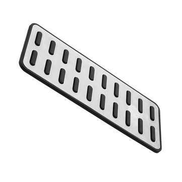 1Pcs Car 304 SS Original Rest Pedal Pad Interior Footrest Cover Aluminum Alloy Universal for KIA