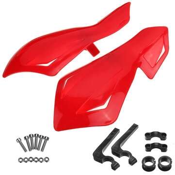 22mm Motorcycle Hand Guard Handguard Protector Universal (COLOR: RED)
