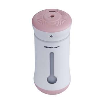 3 IN 1 Car Humidifier 7 Changing Colors LED Light Continuous Misting Last For 8 hours (COLOR1: PINK)
