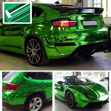 30x152cm Chrome Vinyl Car Wrap Sticker Decal Sheet Film Decor Sticker (COLOR.: GREEN)