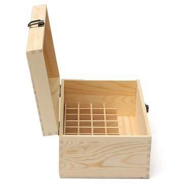 32 Grids Wooden Bottles Box Storage for Essential Oil 5-100ml