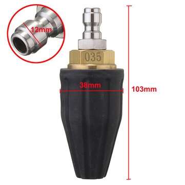3600PSI Washer Rotary Turbo Nozzle High Pressure Washer Cleaner Spray Turbo Nozzle Quick Connect