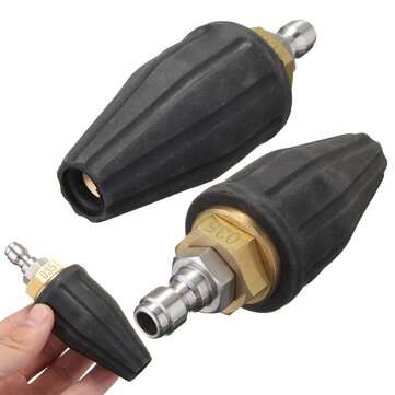 3600PSI Washer Rotary Turbo Nozzle High Pressure Washer Cleaner Spray Turbo Nozzle Quick Connect