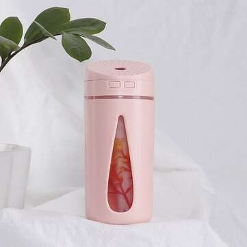 350mL Air Humidifier Timing Aromatherapy Diffuser Mist Maker with LED Night Light (COLOR: PINK)