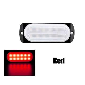 36W 12-24V 12LEDs Car Truck Warning Caution Emergency Construction Waterproof (COLOR.: RED)
