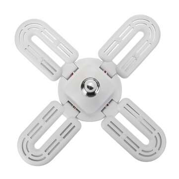 3-IN-1 bluetooth Music Light RGB Ceiling Lamp Foldable 4 Leaves LED Bulb with Remote Control