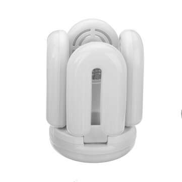 3-IN-1 bluetooth Music Light RGB Ceiling Lamp Foldable 4 Leaves LED Bulb with Remote Control