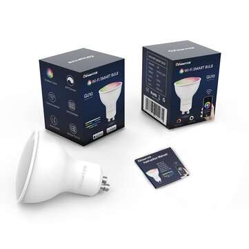 3Pcs Difeisi DFS-EC-G001 GU10 Smart Bulb 450LM Color Temperature 2700K-6500K Works with Alexa and Go