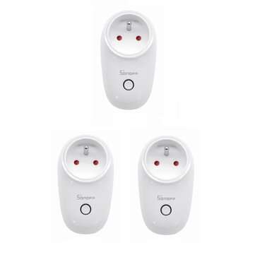 3Pcs SONOFF S26 10A AC90V-250V Smart WIFI Socket FR Wireless Plug Power Sockets Smart Home Switch Wo
