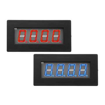 4 Digital LED Blue Red Tachometer RPM Speed Meter (COLOR.: RED)