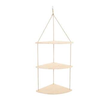 3-Tier Wall-mounted Floating Hanging Rack Corner Shelf Organizer Decor (TYPE: TYPEB)