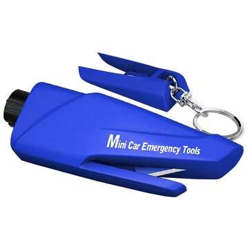 4 X Multi-Function Car Safety Hammer Portable Window Breaker Escape Device (COLOR.: BLUE)