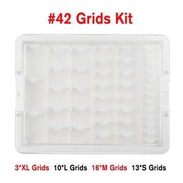 42/50/78Pcs Diamond Painting Box Diamond Jewelry Cross Stitch Grid Container Box (QUANTITY: 42PCS)