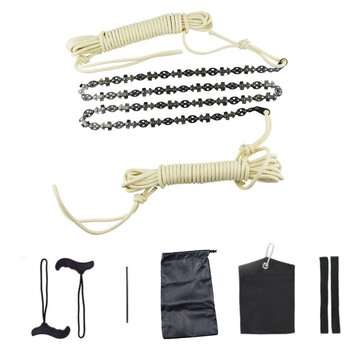 48 Inch High Reach Tree Hand Rope Chain Saw Blades on Both Side