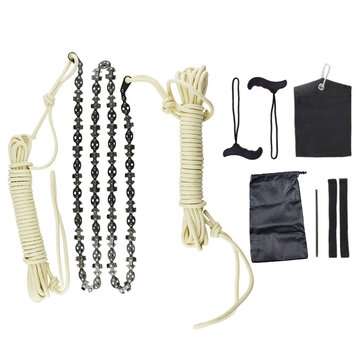 48 Inch High Reach Tree Hand Rope Chain Saw Blades on Both Side