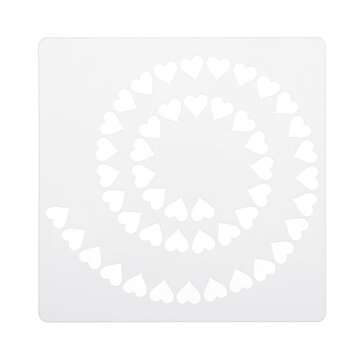 47Pcs White Plastic Mandala Paint Tray Openwork Painting Template Tool Kit