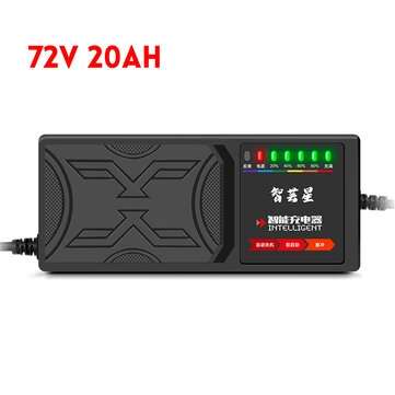48V 20AH/60V 20AH/72V 20AH 7-Light Electric Vehicle Battery Charger Adapter (VOLTAGE: 72V)