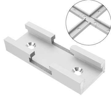4pcs 80mm T-track Connector T-slot Miter Track Jig Fixture Slot Connector For Router Table