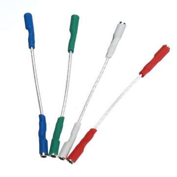 4Pcs 50mm 5N Pure Sliver Leads Header Headshell Wire Cable Litz For 1.2-1.3mm Pins