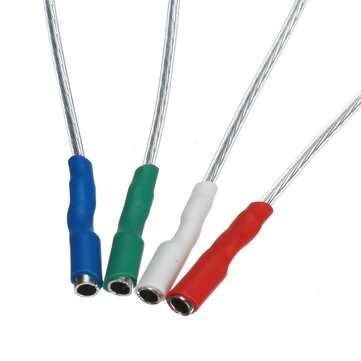 4Pcs 50mm 5N Pure Sliver Leads Header Headshell Wire Cable Litz For 1.2-1.3mm Pins