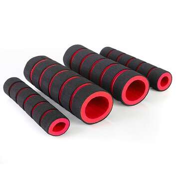 4pcs Motorcycle Handlebar Grip Cover Set Soft Non Slip Foam (COLOR.: RED)