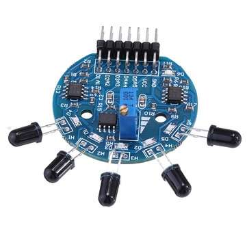5 Channel Flame Sensor Module Analog Dgital Dual Output Fire Extinguishing Robot Flame Alarm System