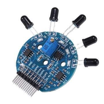 5 Channel Flame Sensor Module Analog Dgital Dual Output Fire Extinguishing Robot Flame Alarm System