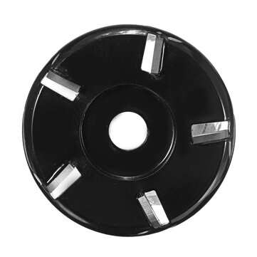 5 Teeth Wood Carving Cutter Disc Milling Attachment for Angle Grinder (COLOR: BLACK)