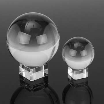 50/80mm K9 Clear Crystal Glass Ball Photography Lensball Photo Prop Background Decor... (SIZE: 50MM)