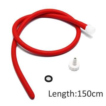 50/100/150cm Long Enema Tube Cleaner Douche Soft Silicone Latex Nozzle Cleaning Sil... (SIZE: 150CM)