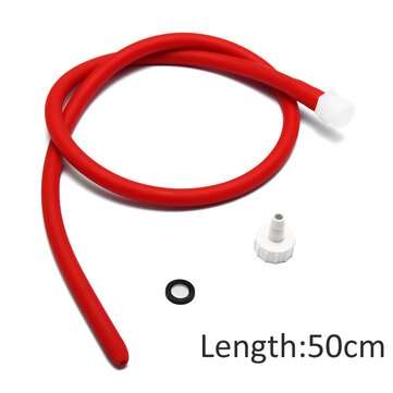 50/100/150cm Long Enema Tube Cleaner Douche Soft Silicone Latex Nozzle Cleaning Sili... (SIZE: 50CM)