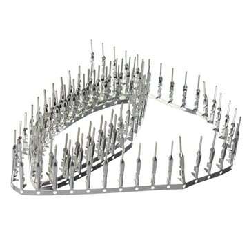500 Pcs 2.54mm Dupont Jumper Wire Cable Male Pin Connector Terminal