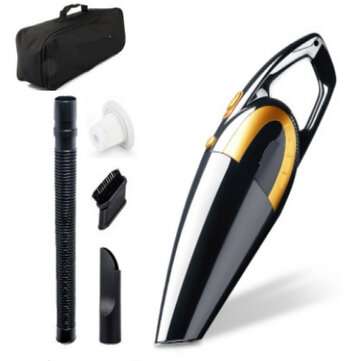 5000Pa 120W Special Small Mini High Power Wet Dry Portable Mini Handheld Strong Su... (COLOR.: GOLD)