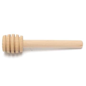 50pcs Wooden Jam Honey Dipper Wood Stirring Rod Stick Spoon Dip Drizzler 8/10/16cm (LENGTH: 8CM)