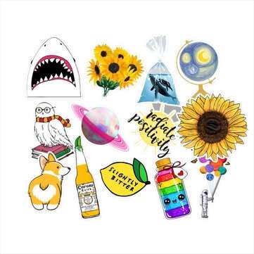 53X Fresh Summer Graffiti Stickers Trolley Case Car Computer Refrigerator Waterproof (TYPE: 1)