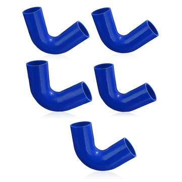 51-63mm 120 Degree Blue Silicone Tube 150mm Length Silicone Vacuum Hose Tubing Turbo... (SIZE: 63MM)
