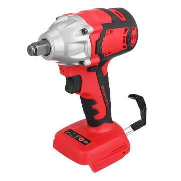520Nm 1/2`` Cordless Brushless Impact Wrench Power Driver Electric Wrench For 18V Ma... (COLOR: RED)