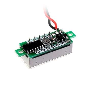 5pcs 0.28 Inch Two-wire 2.5-30V Digital Red Display DC Voltmeter Adjustable Voltage Meter