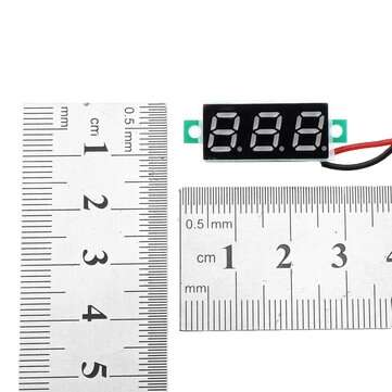 5pcs 0.28 Inch Two-wire 2.5-30V Digital Red Display DC Voltmeter Adjustable Voltage Meter