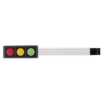 5Pcs 3Key Press Film Switch Module Single Chip Microcomputer Extended Keyboard Electronic Switch Mod
