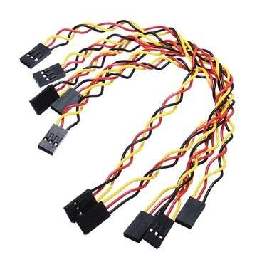 5pcs 3 Pin 20cm 2.54mm Jumper Cable DuPont Wire For  Female To Female