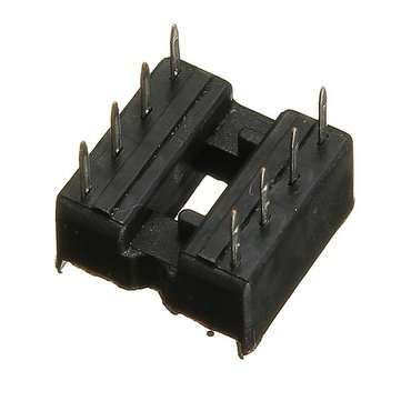 5pcs 8 Pin IC Socket DIP Sockets Adaptor Solder Type 2.54mm Wide