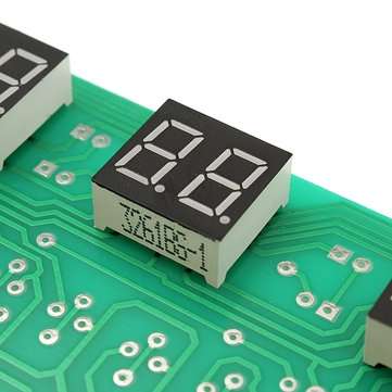 5pcs 5V-12V AT89C2051 Multifunction Six Digital LED DIY Electronic Clock Kit