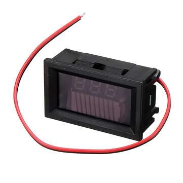 5Pcs DC 12V 36V 60V Car Lead Acid Battery Capacity Indicator 10 Segment Digital Lithium Battery Char