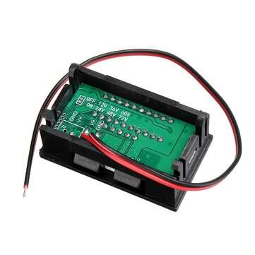 5Pcs DC 12V 36V 60V Car Lead Acid Battery Capacity Indicator 10 Segment Digital Lithium Battery Char