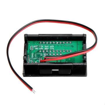 5Pcs DC 12V 36V 60V Car Lead Acid Battery Capacity Indicator 10 Segment Digital Lithium Battery Char